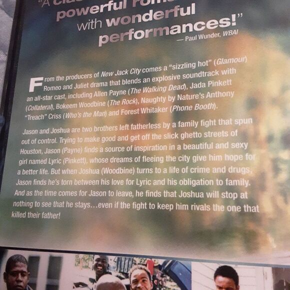 3/$15  "Jason's Lyric"‎ DVD Factory Sealed Jada Pinkett Forest Whitaker - Picture 3 of 4